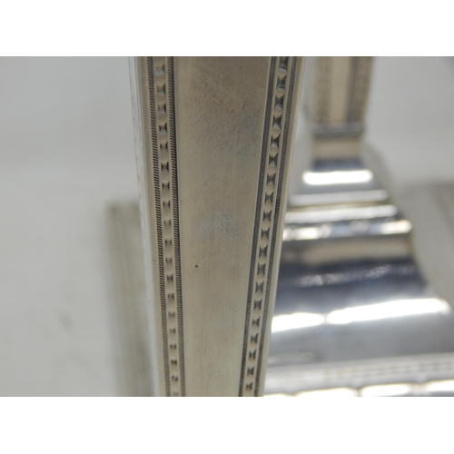 128 - A Good Set of Four 18th Century George III Silver Candlesticks with Original Hallmarked Removeable S... 