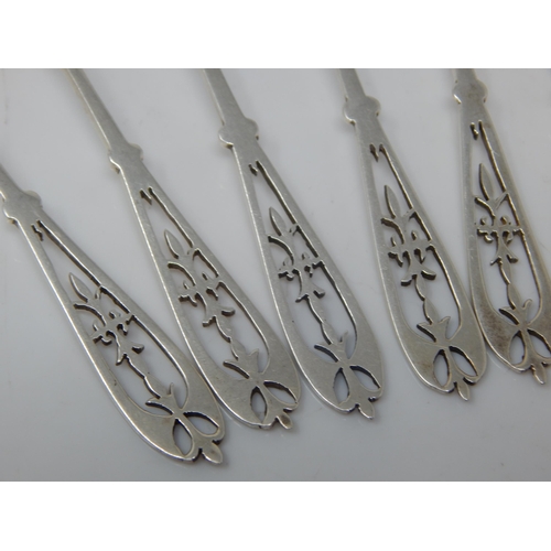 131 - A Set of 9 Edwardian Silver Coffee Spoons Hallmarked Sheffield 1907 by James Dixon & Sons: Weight 74... 
