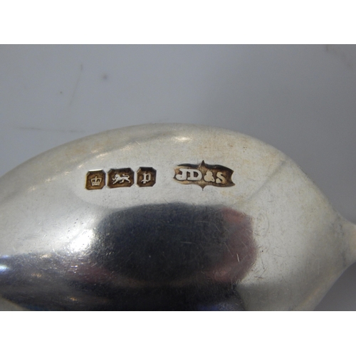 131 - A Set of 9 Edwardian Silver Coffee Spoons Hallmarked Sheffield 1907 by James Dixon & Sons: Weight 74... 