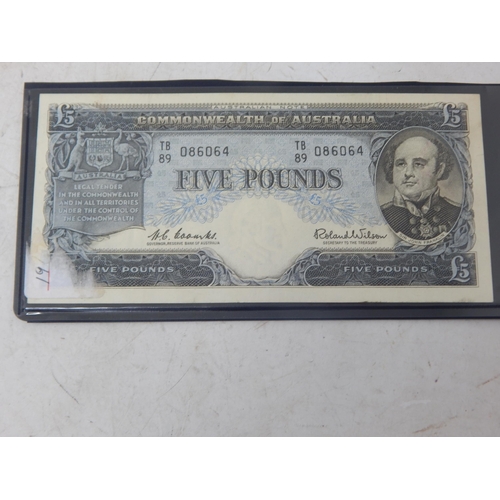 346 - Commonwealth of Australia Uncirculated Ten Pounds, Five Pounds, One Pound & Ten Shilling Bank Notes