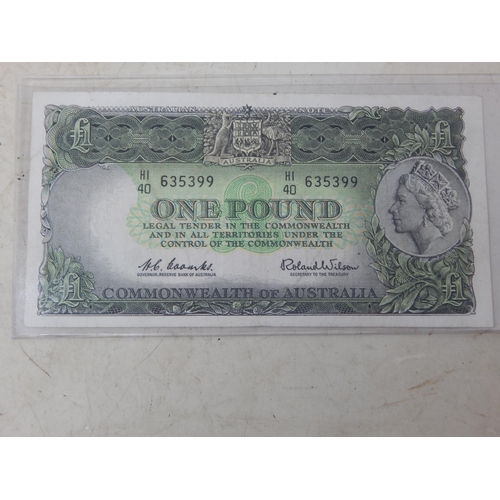 346 - Commonwealth of Australia Uncirculated Ten Pounds, Five Pounds, One Pound & Ten Shilling Bank Notes