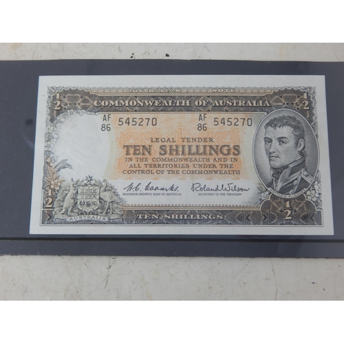 346 - Commonwealth of Australia Uncirculated Ten Pounds, Five Pounds, One Pound & Ten Shilling Bank Notes