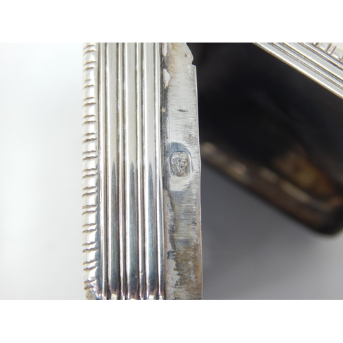 146 - 19th Century Continental Silver Curved Snuff Box: Measures 8.2cm x 5.0cm: Weight 73.56