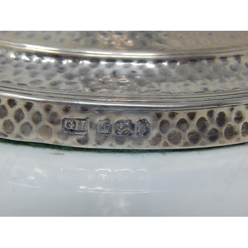 168 - A Pair of Victorian Silver Weighted Candlesticks with Original Hallmarked Silver Sconces: Hallmarked... 