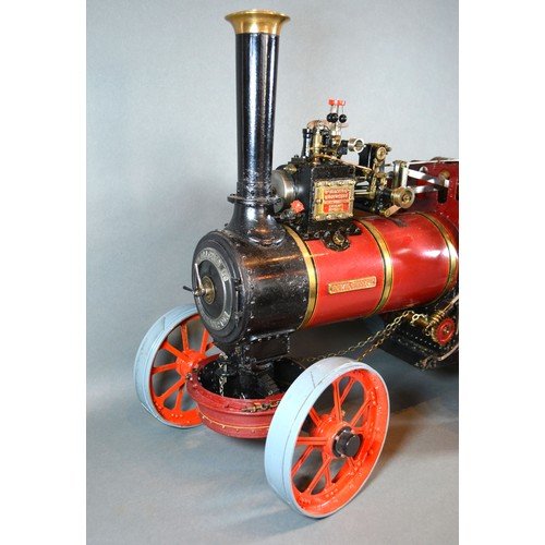 299 - A William Allchin Agricultural Scale Model Traction Engine Royal Chester Live Steam 62 cms long 42 c... 