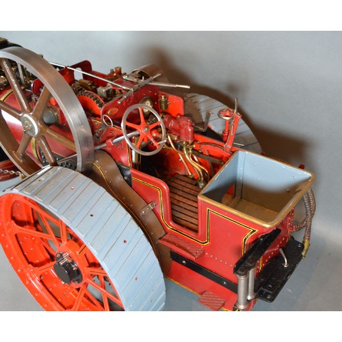 299 - A William Allchin Agricultural Scale Model Traction Engine Royal Chester Live Steam 62 cms long 42 c... 