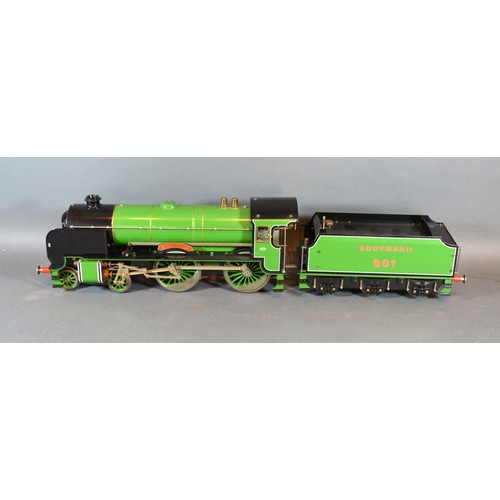 300 - A Gauge 1 Live Steam Engine The Winchester Southern 901 British Railways Schools Class by Aster comp... 