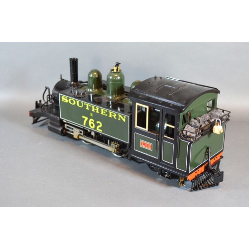 301 - An Accucraft 32mm Gauge Model Lyn 2-4-2T Southern 762 Locomotive with spare pony trucks for 45mm gau... 