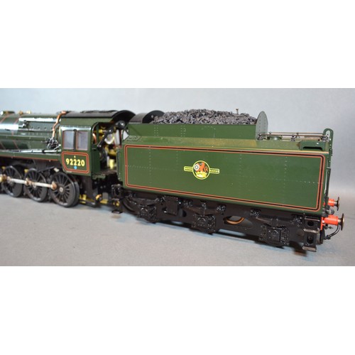 313 - A Gauge 1 Live Steam Locomotive BR Standard Class 9F Evening Star 92220 Kit Form serial number 190/2... 