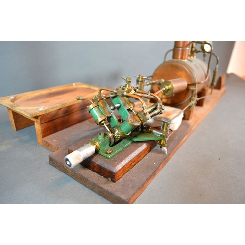 321 - A Static Steam Engine on board 65 cms long