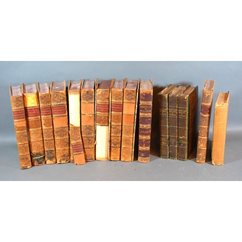 148 - A Small Leather Bound Book Collection to include Colliers Ecclesiastical History