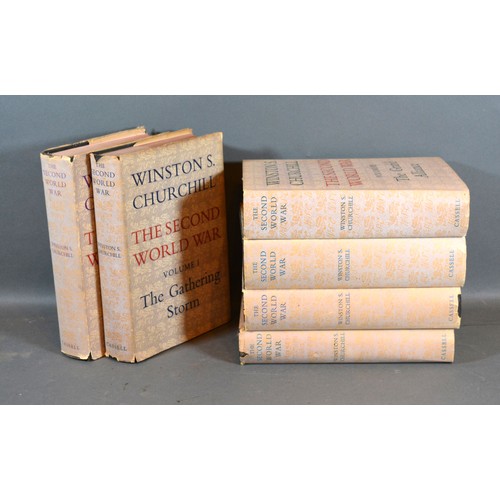 150 - Six Volumes The Second World War, Winston S Churchill, published by Cassell, first editions