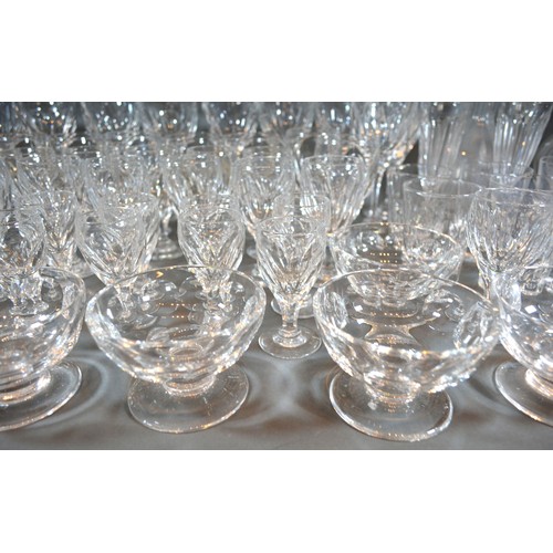 54 - An Extensive Collection of Drinking Glasses by Thomas Webb comprising wine glasses, champagne glasse... 