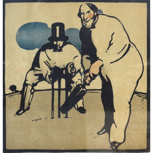 54 - Sir William Nicholson A Group of Three Lithographs from The Almanac of Twelve Sports to include Golf... 