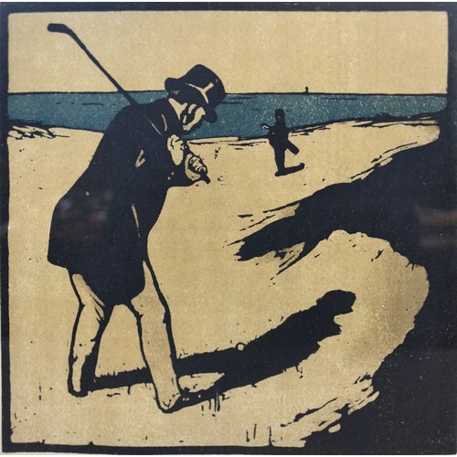 54 - Sir William Nicholson A Group of Three Lithographs from The Almanac of Twelve Sports to include Golf... 