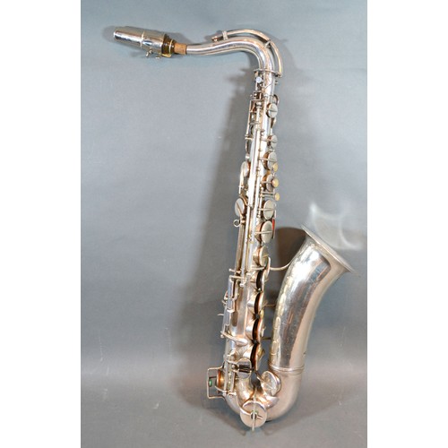 314 - L'yrist Paris A Silver Plated Saxophone