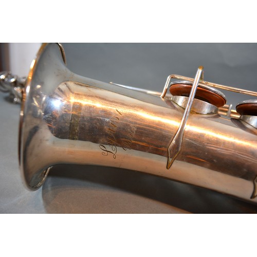 314 - L'yrist Paris A Silver Plated Saxophone