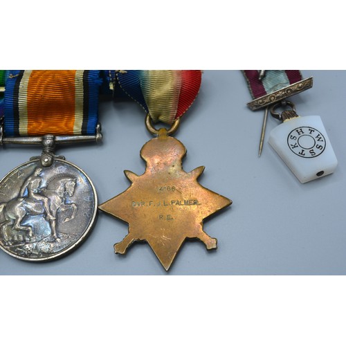 329 - A First World War and Second World War Father and Son Medal Group comprising a First World War group... 