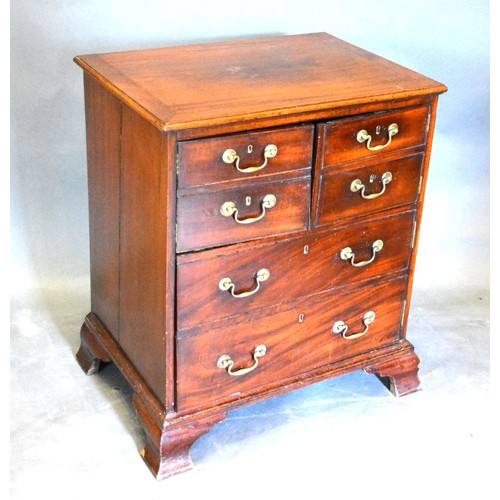 488 - A 19th Century Mahogany Converted Commode, the moulded top above three doors simulated as drawers wi... 