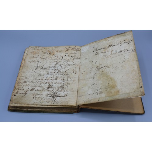 258 - An Early handwritten cookbook containing many recipes dated 1780