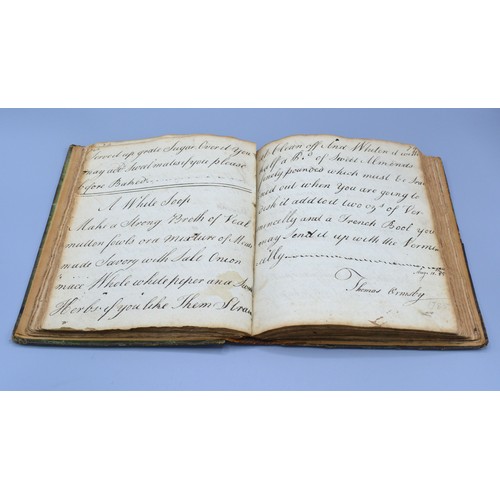 258 - An Early handwritten cookbook containing many recipes dated 1780