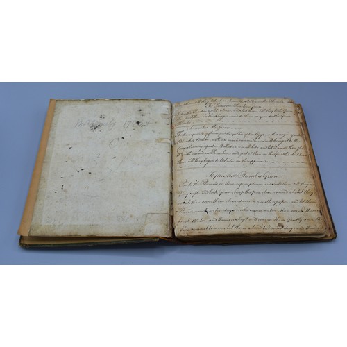 258 - An Early handwritten cookbook containing many recipes dated 1780