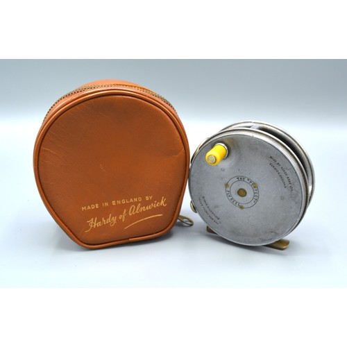 185 - The Perfect fishing reel by Hardy Brothers Limited, Duplicated Mk II, 8.5cms diameter, complete with... 