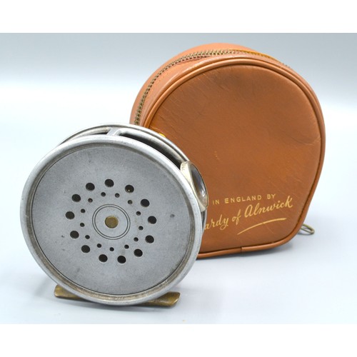 185 - The Perfect fishing reel by Hardy Brothers Limited, Duplicated Mk II, 8.5cms diameter, complete with... 