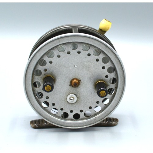 186 - The Super Silex fishing reel by Hardy Brothers Limited, 9.5cms diameter