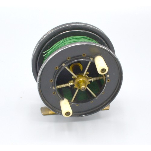 198 - An Allcocks Popular fishing reel, 8cms diameter