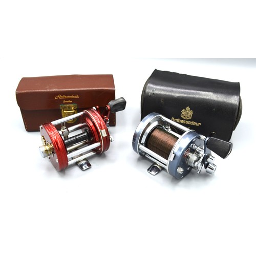 217 - The ABU Ambassador No. 6000 fishing reel, together with another Ambassador 6500c