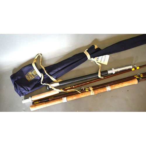 240 - A Fibrelite fishing rod by Hardy Brothers Limited together with another fibreglass fishing rod by Ha... 