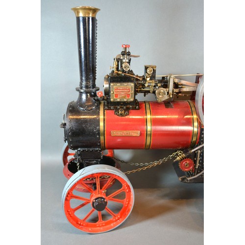 284 - William Allchin, agricultural scale model live steam traction engine, The Royal Chester, 62cms long