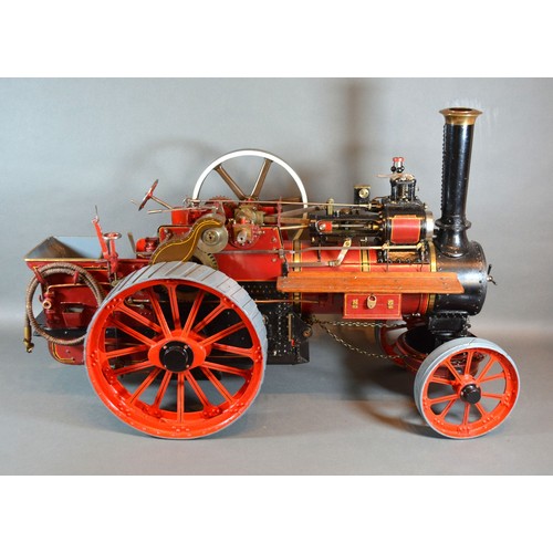 284 - William Allchin, agricultural scale model live steam traction engine, The Royal Chester, 62cms long