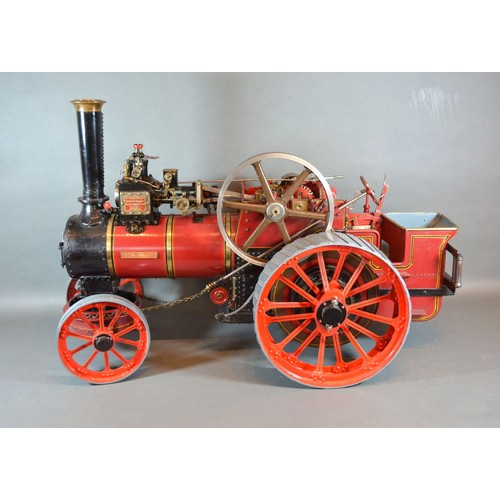 284 - William Allchin, agricultural scale model live steam traction engine, The Royal Chester, 62cms long