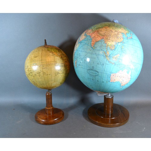 296 - The Doctor Krause Universal Globe together with another similar