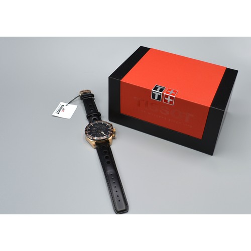 219 - A Tissot PRS516 Gentleman's Wrist Watch with leather strap and original box, new with tags