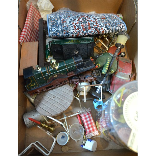 231 - A large collection of dolls house furniture and accessories