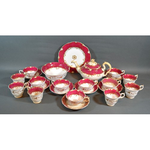 15 - A 19th Century English Tea Service together with another similar