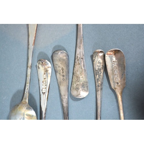 256 - A George III Silver Tablespoon By Hester Bateman together with another similar Georgian tablespoon, ... 