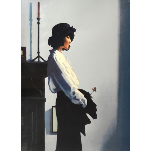 111 - Jack Vettriano 'Figure Within An Interior Holding A Rose' Limited Edition No. 218 from 275 signed in... 