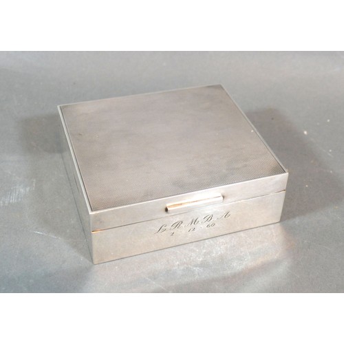 234 - A London Silver Rectangular Cigarette Box