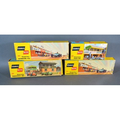 2 - A Corgi Kits Grand Prix Silverstone Pits No.603 with original box together with another similar and ... 