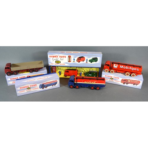 8 - A Dinky Toys Gift Set No.299 Post Office Services together with a Foden Deisel Eight Wheel Wagon No.... 