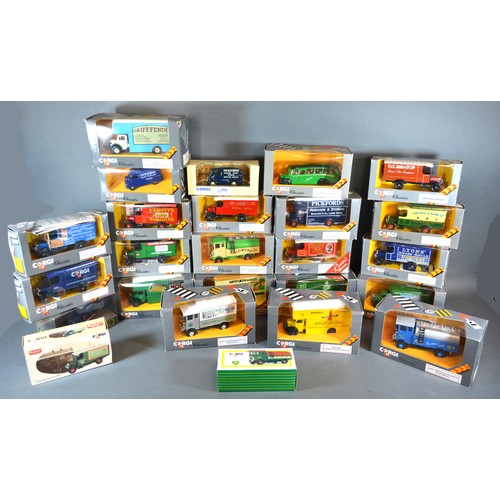 19 - A Corgi Classics Bedford O Series Pantechnicon together with a collection of other similar Corgi mod... 