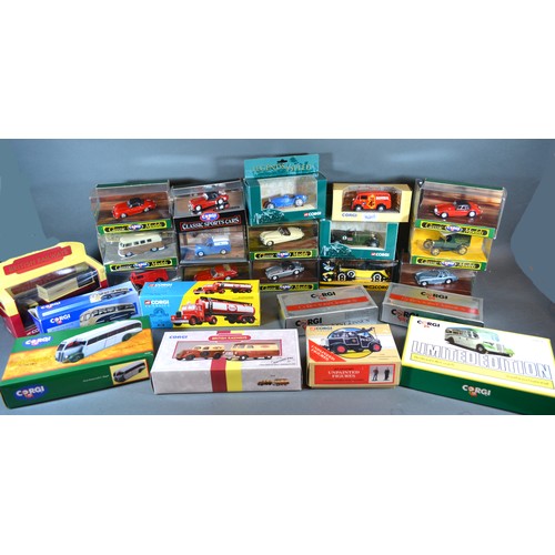 25 - A Corgi British Railways Ford Popular Van Set together with a collection of other Corgi model vehicl... 