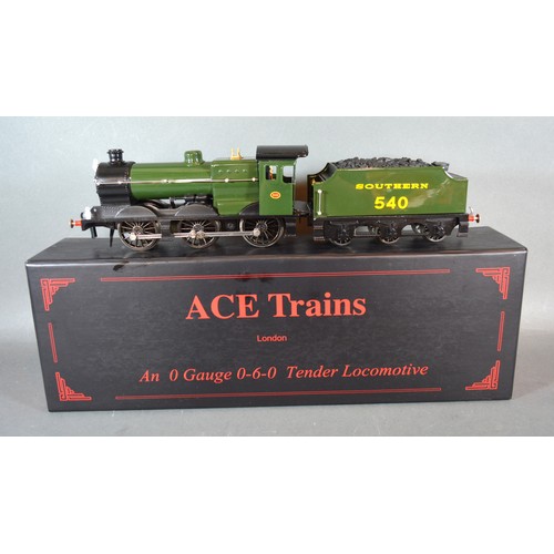 57 - Ace Trains An 0 Gauge 0-6-0 Tender Locomotive Q Class SR540 within original box