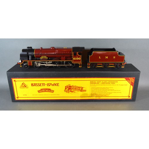 80 - Bassett-Lowke Special Limited Release Rebuilt Scot Class Locomotive Royal Scot LMS6100 0 Gauge withi... 