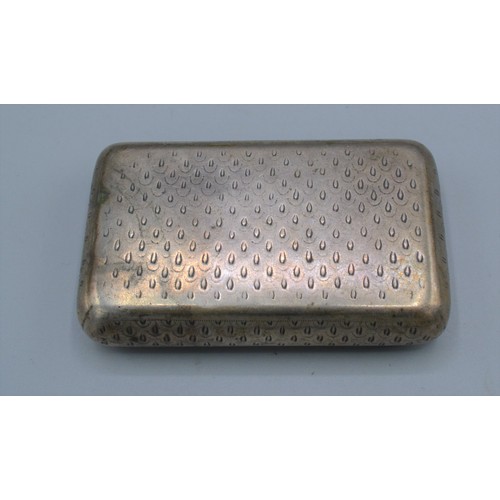 128 - A Swedish silver snuff box by Barkman