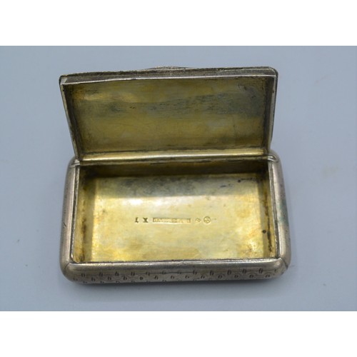 128 - A Swedish silver snuff box by Barkman